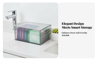Clear Multi-Drawer Unit Space-Saving Makeup Container Dustproof for Desk, Women
