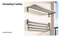 Foldable Wall Hanger Drillno-drill Installation for Closet, Apartment Dwellers