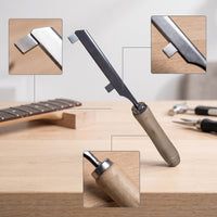 Fret Slot Cleaning Saw Professional Fret Slot Deepening Saw Handheld Ergonomic for Luthiers, Workshop