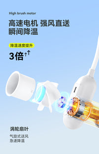 Neck Fan USB Rechargeable Portable 3-Speed Fan for Office, Home, Travel