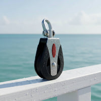 Stainless Steel Nylon Pulley Stainless Steel Swivel Pulley Rustproof Sailing Block for Sailors, Boating, Outdoor, Home Gym