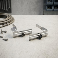 2 Pieces Heavy-Duty Miter Saw Crown Stop Compact Crown Guides Silver-Finished Miter Saw Positioning Guide Compatible for Carpenters, Carpentry, Workshops