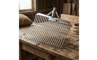 Paddy Field Vegetation Fork Wide Metal Head Agricultural Implement Reinforced for Wet Fields, Muddy Ground