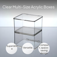 Clear Square Desktop Fish Tank & Multi-Functional Organizer