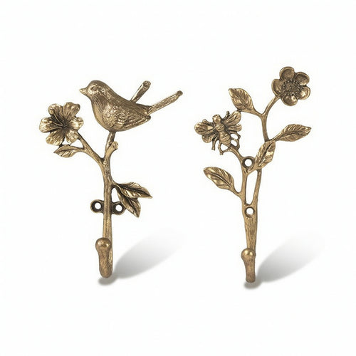 Branch Wall Hook Sculpted Hardware Vintage for Bathroom