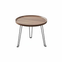 Foldable Round &coffee Table Lightweight Household Furniture Anti-Slip Feet