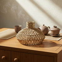 Paper Rope Hanging Light DIY Paper Rope Lampshade Hollow Design for Guesthouse