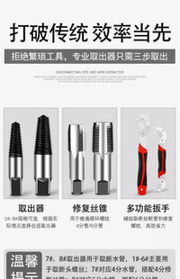 Screw Extractor Set for Faucets and Valves