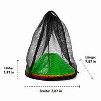 Marking Cones Football Set of 10, Colorful PE Pylons for Agility Training, Break-Resistant Training Cones Sports with Bag