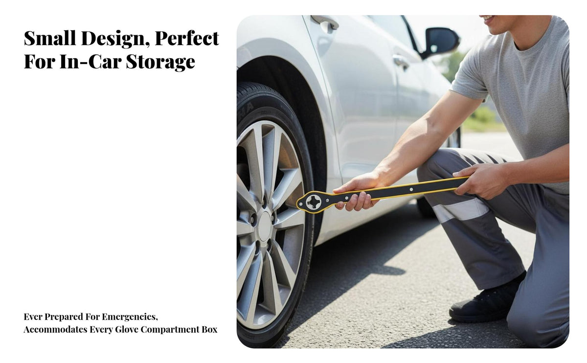 Labor-Saving Vehicle Lifting Mechanism Crank Handle High Force Lift Crank Easy to Use Tire Changing Tool Long-Lasting for Car Owners, Drivers, DIY Mechanics, Roadside Emergency, Auto Repair, Garage, Travel