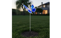 2 Pieces Waterproof Butterfly Light Energy Saving Butterfly Solar Light for Lawn