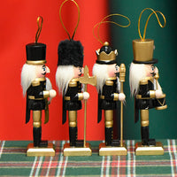 13cm Soldier Nutcracker Wooden Figurine Home Decor
