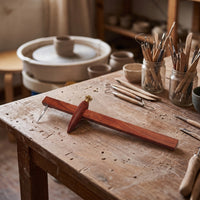 Adjustable Pottery Compass Hand-Held Circle Marking Tool Accurate Scribing Tool Long-Lasting for Potters