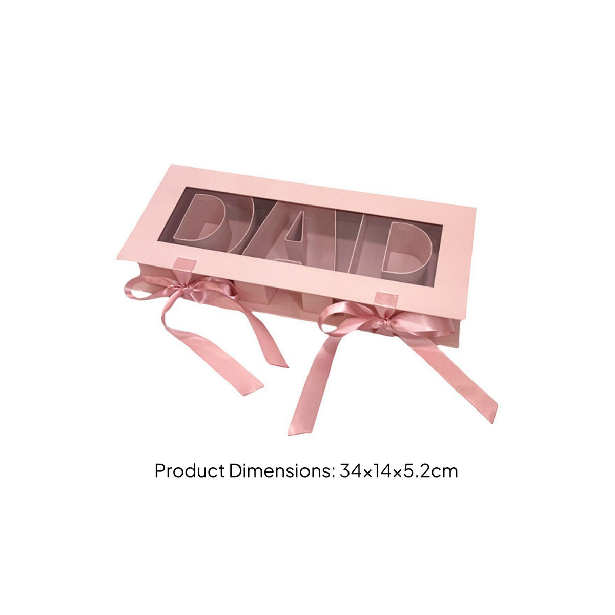 Dad Letter Box Ribbon Bow Father's Day Flower Box for Fathers