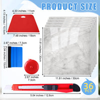 36-Piece Self-Adhesive Waterproof PVC Wall Panels for Shower and Kitchen