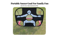 Foldable Soccer Net Indoor Outdoor Use Easy Assembly Foldable Training Net for Children Beginners Backyard Park