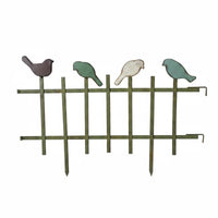 Metal Garden Fence Weather Resistant Decorative Iron Fence Sturdy Wrought Iron Border