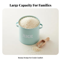 Moisture-Proof Large Capacity Rice Container Multi-Purpose Rice Storage Bin Long-Lasting for Pantry, Laundry Room