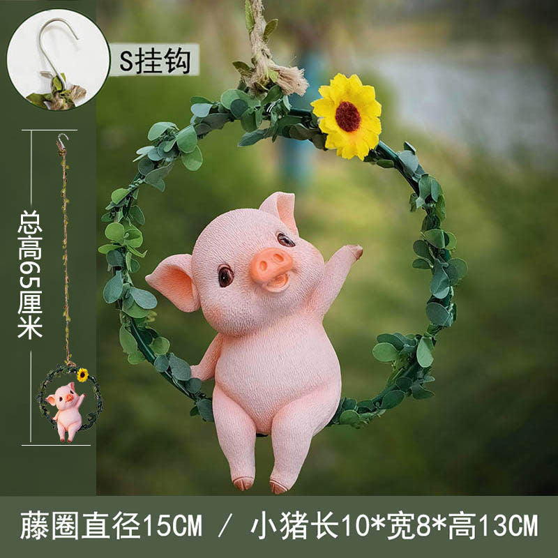 Pink Pig Ring