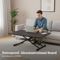 Fold-down Elevating-Top Table Foldable Adjustable Elevating-Top Table Multi-Functional Ergonomic Design for Students