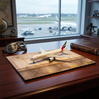 Wooden Aircraft Model Display Base Miniature Model Airport Apron Detailed Airport Diorama Board Authentic
