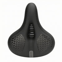 Ventilated Bike Saddle Spring-Supported Padded Bike Saddle Pressure Relieving Comfort