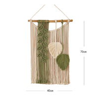 Boho Wall Tapestry Handmade Room Decoration Tassel Design for Rental Home
