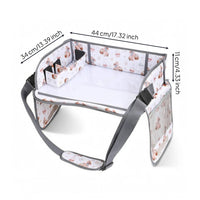 Rabbit-Themed Car Seat Activity Tray Adjustable Straps Kids Travel Tray Storage Pockets Travel Drawing Board Raised Side Walls