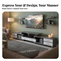 Modern Design Lowlow-height TV Stand Minimalist and aesthetic Lowlow-height multimedia Cabinet Floor-Standing Living Room Furniture Ample Storage for Apartment Dwellers, homeowners, Families, Lounge Area, Bedroom