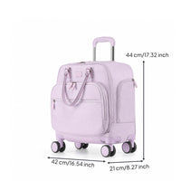 Soft-Sided Rolling Hand Luggage Suitcase Soft-Sided Suitcase with Telescopic Handle Easy to Maneuver Luggage for Business Travelers