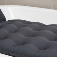Non-Slip Bathtub Mat Suction Cup Design Padded Bath Lounger Spinal Support