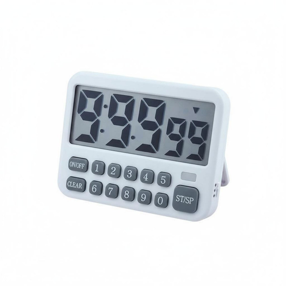 Silent Mode with Flashing Light Large Screen Study Timer Adjustable Volume Adhesive Kitchen Timer Built-in Stand for Students, Classroom