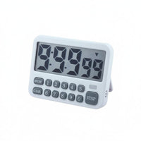 Silent Mode with Flashing Light Large Screen Study Timer Adjustable Volume Adhesive Kitchen Timer Built-in Stand for Students, Classroom