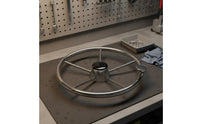 Yacht Steering Control Wheel with Grip Stainless Steel Boat Steering Wheel Mirror Polished