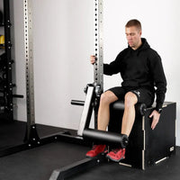 Seated Leg Extension and Curl Machine, Steel, Dual-Function Leg Trainer