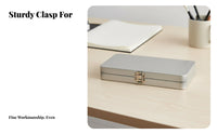 Rectangular Tin with Hinged Lid Portable Rectangular Tin Box multifunctional