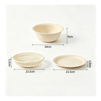 3 Pieces Food Grade Kitchen Colander Bowl Set Double Layer Drain Basket with Tray Quick Drainage Colander and Bowl Set Easy to Clean for Countertop