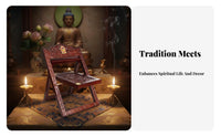 Carved Wooden Bookholdertricate Carving Carved Foldable Book Easel Traditional Pattern multipurpose Use for Cooks