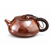 Hammered Copper Teapot 300ml Kettle Heat-Colored Pot for Collectors