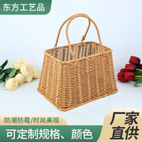 跨境代发篮收纳手提篮子花篮手工伴手礼收纳筐置物篮购物篮供应