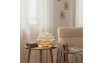 Decorative Lotus Flower Lamp Sculptural Flower Lamp Warm Accent Light Elegant for Bedside, Living Room, Reading Nook