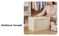 Foldable Framed Container Reinforced Handles Framed textile container Stackable