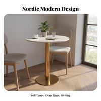 2 Pieces Modern Armchair and Table Set Upholstered Lounge Chair Cushioning Sturdy Construction Accent Chair Suitable for Cafe Owners Adults Restaurant Reception Workplace Waiting Area