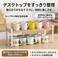 Desk Shelf, Desktop Rack, Wooden, 50x20x18cm, White, Desk Storage, For Work From Home