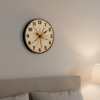 Silent Wall Clock Non-Ticking 30cm Wall Clock Retro Design for Bedroom, Office