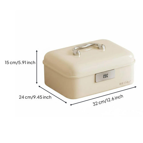 Combination Lock Box Heavy Duty Portable Security Box Childproof for Car, Office