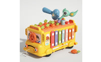 Shape Sorter Bus Developmental Toy Bus with Xylophone Shape Sorter Toy Educational Activity Center Interactive for Toddlers