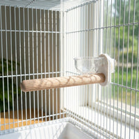 Parrot Perch Grinding Stand Rod, Straight Avian Stand with Sanded Surface to Grind Beak, Budgie Cockatiel Lovebird Paw Grinding Tool