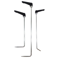 PDR KING 3-Piece Black Handle Swivel Hook Dent Repair Tool Set