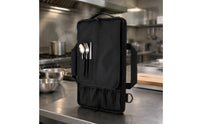 cutlery Storage Bag Zippered Zipper cutlery Case Black